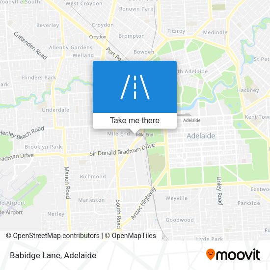 Babidge Lane map