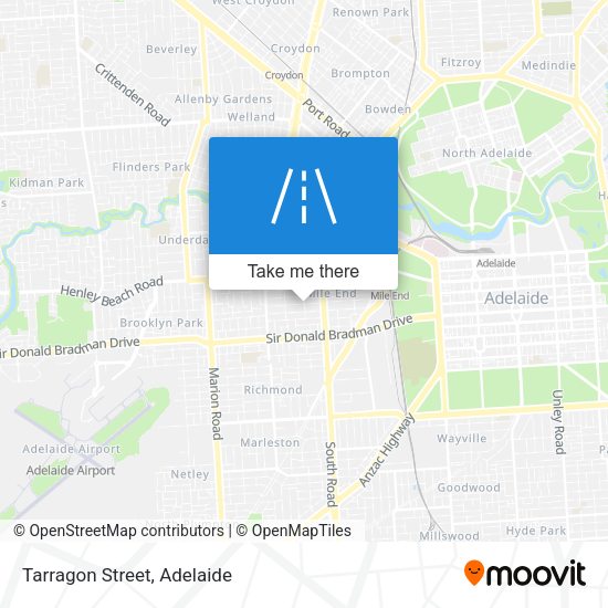 Tarragon Street map
