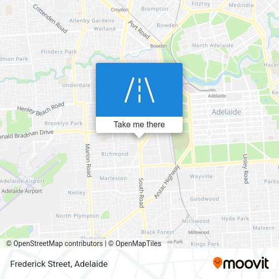 Frederick Street map
