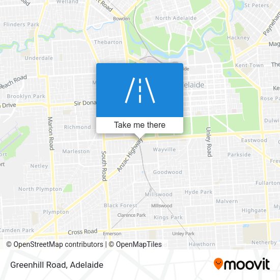 Greenhill Road map
