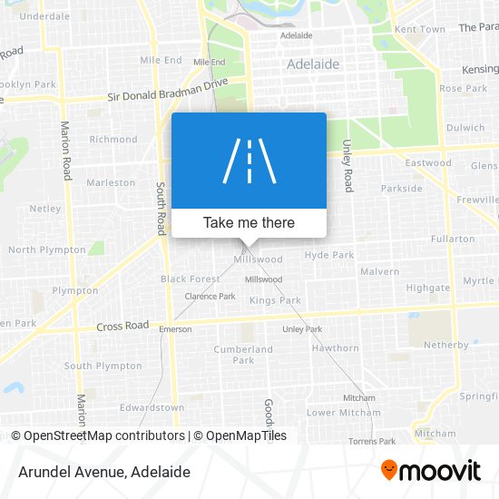 Arundel Avenue map