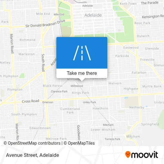Avenue Street map