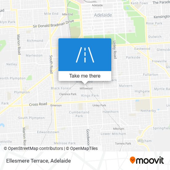 Mapa Ellesmere Terrace