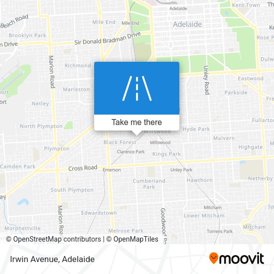 Irwin Avenue map