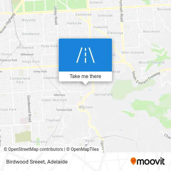 Birdwood Sreeet map