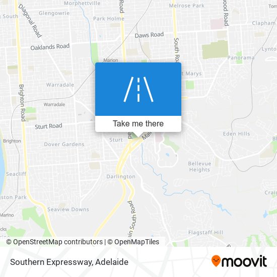 Mapa Southern Expressway