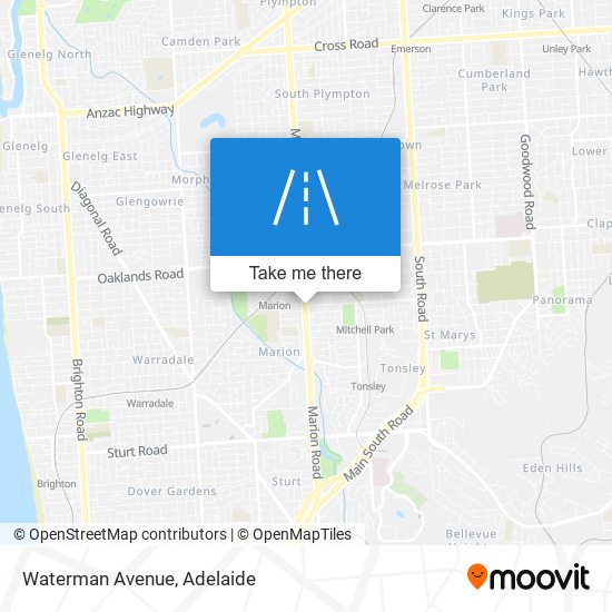 Mapa Waterman Avenue