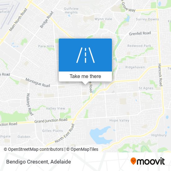 Bendigo Crescent map