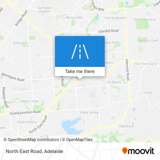 North East Road map