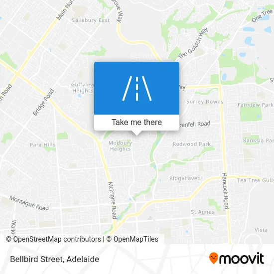 Bellbird Street map