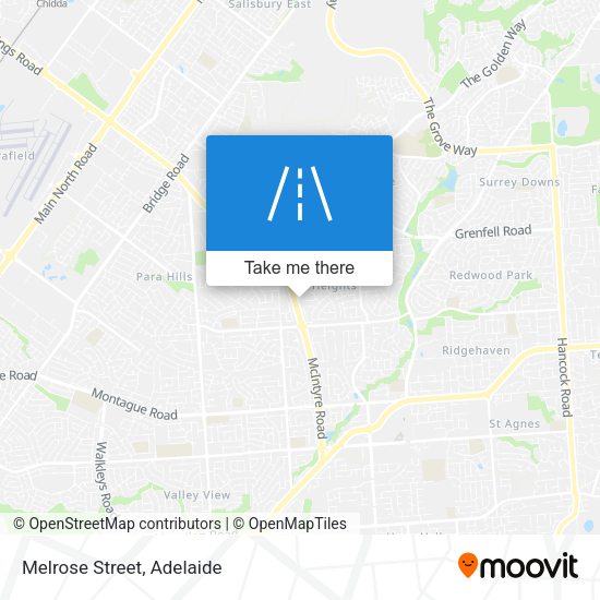 Melrose Street map