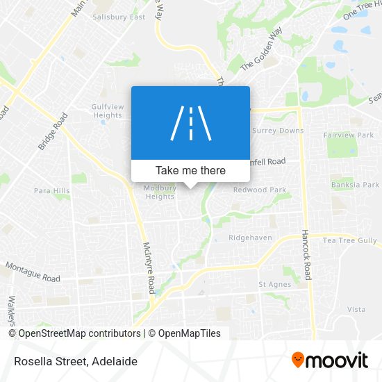Rosella Street map