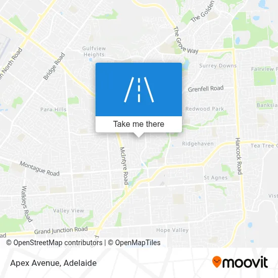Apex Avenue map