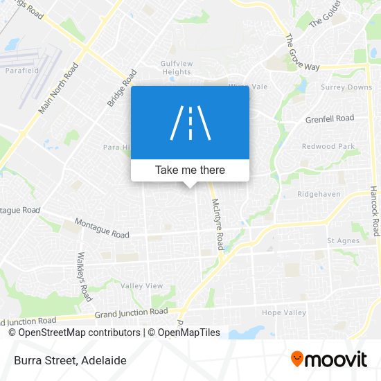 Burra Street map