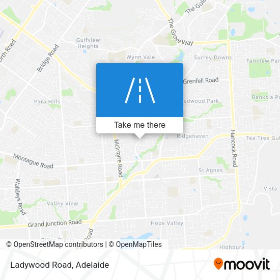 Ladywood Road map