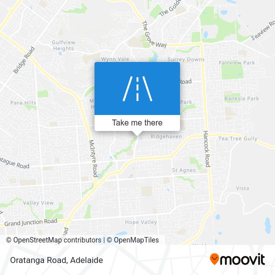 Oratanga Road map