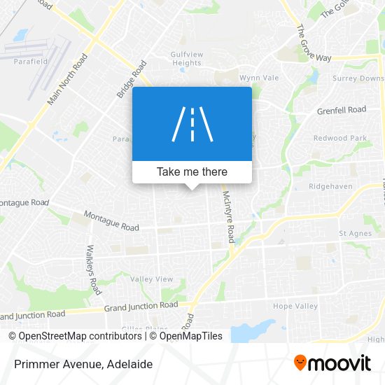 Primmer Avenue map