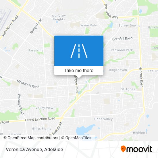 Veronica Avenue map