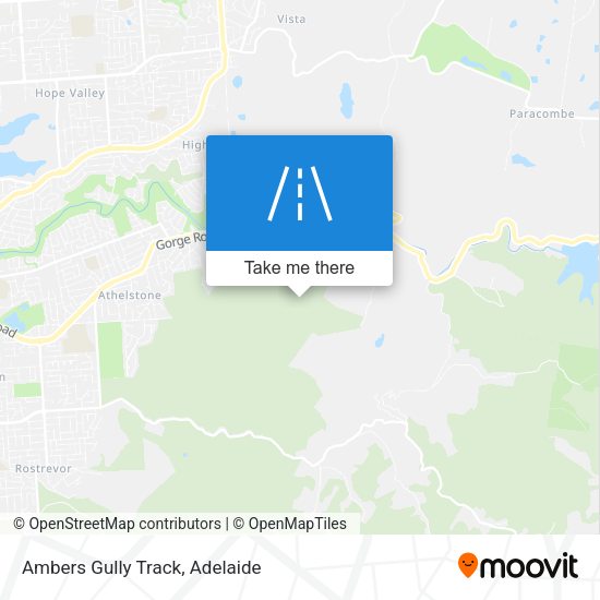 Ambers Gully Track map