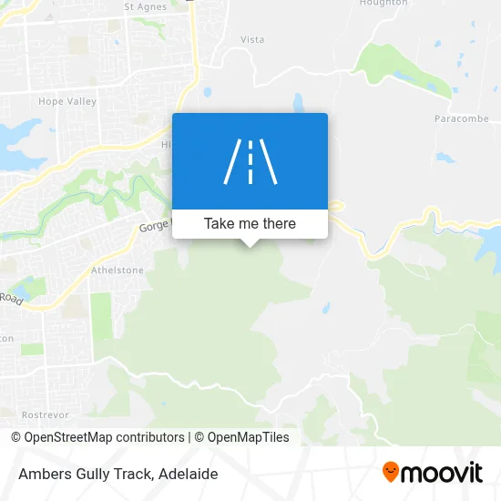 Ambers Gully Track map