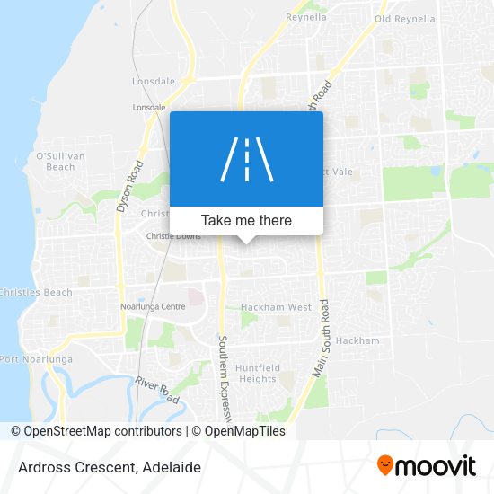Ardross Crescent map