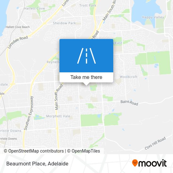 Beaumont Place map