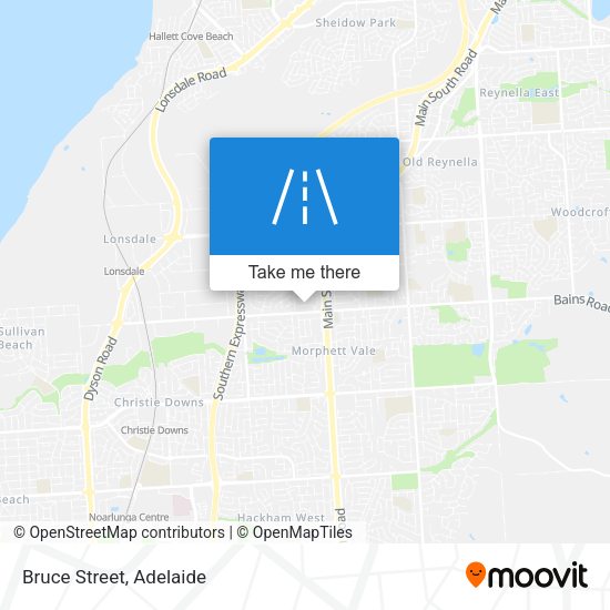 Bruce Street map