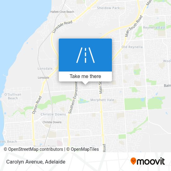 Carolyn Avenue map