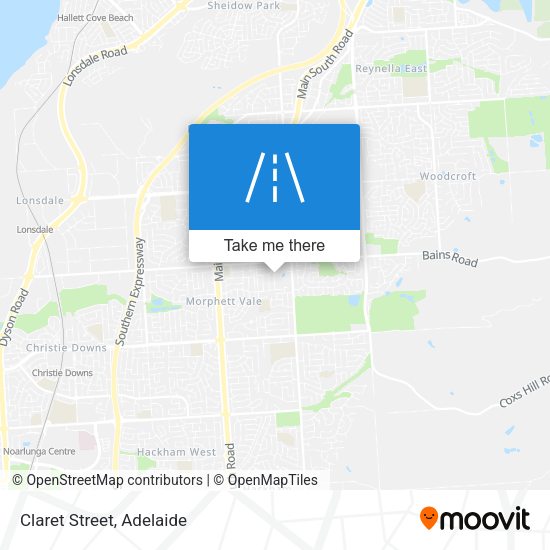 Claret Street map