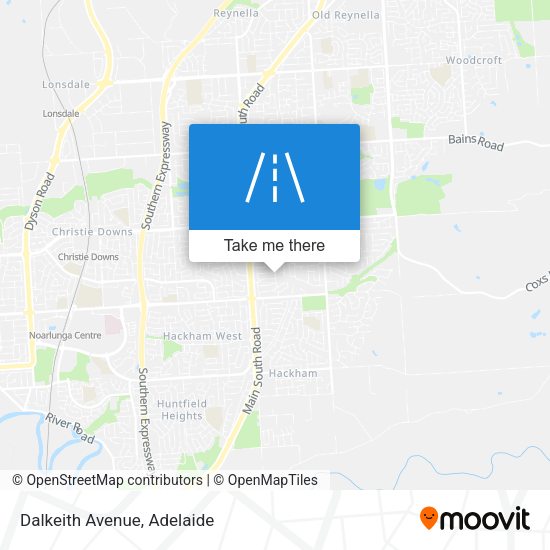Dalkeith Avenue map
