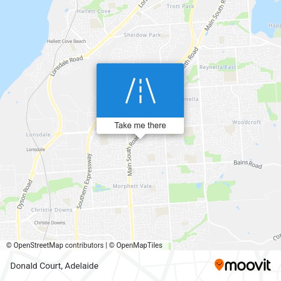 Donald Court map