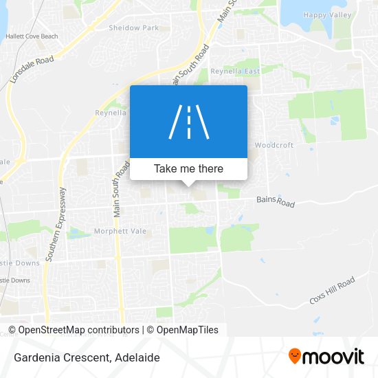 Gardenia Crescent map