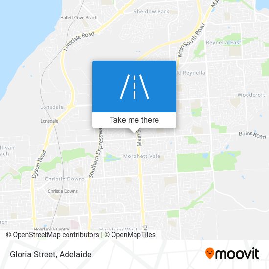 Gloria Street map