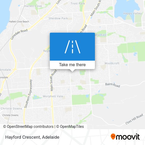 Hayford Crescent map