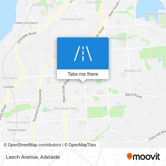Leech Avenue map