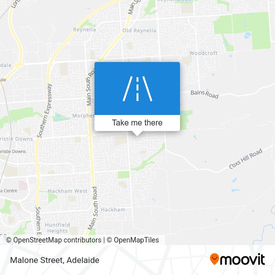 Malone Street map