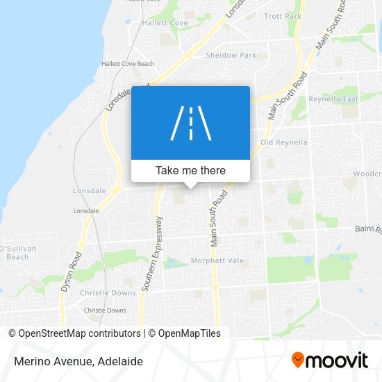 Merino Avenue map
