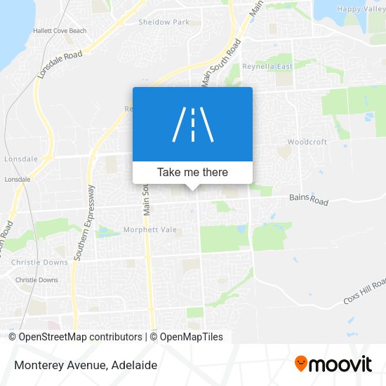 Monterey Avenue map