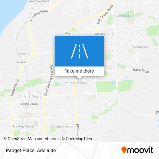 Padget Place map