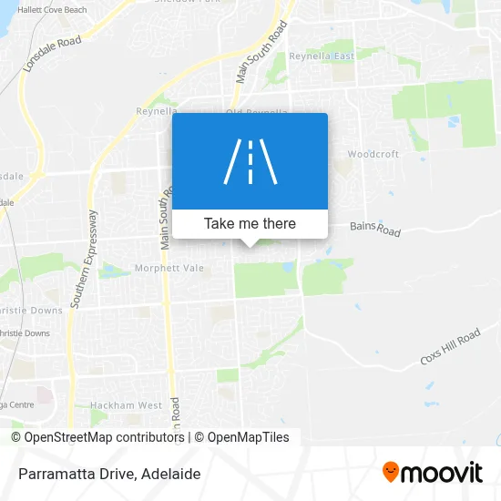 Mapa Parramatta Drive