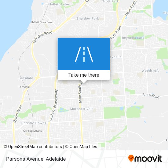 Parsons Avenue map