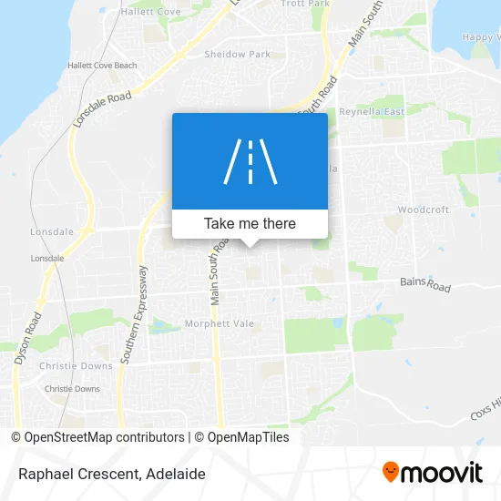 Mapa Raphael Crescent