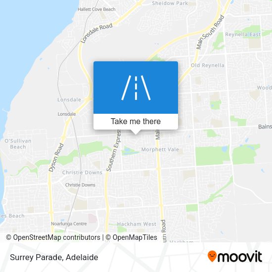 Surrey Parade map