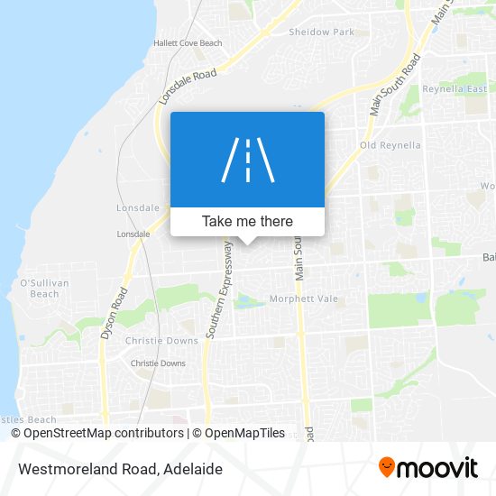 Westmoreland Road map