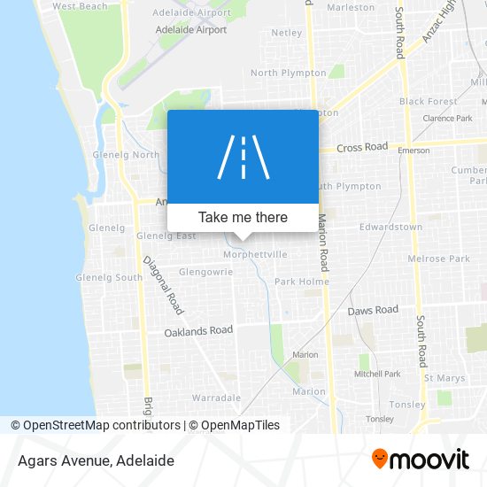 Agars Avenue map