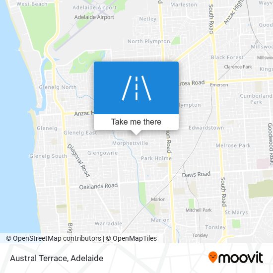 Austral Terrace map