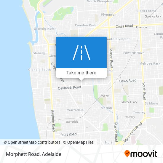 Morphett Road map