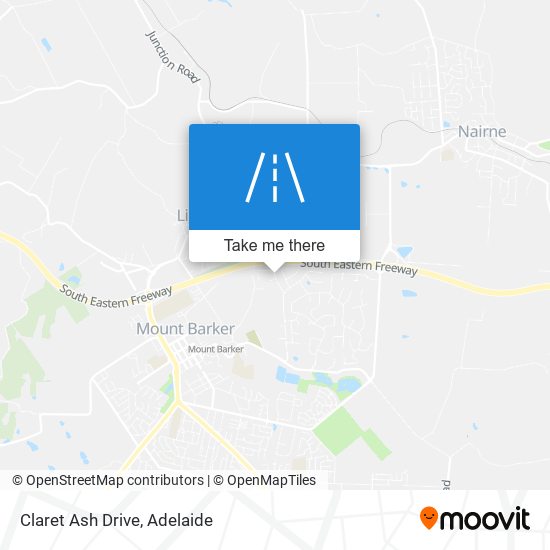 Claret Ash Drive map