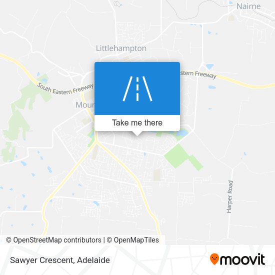 Sawyer Crescent map