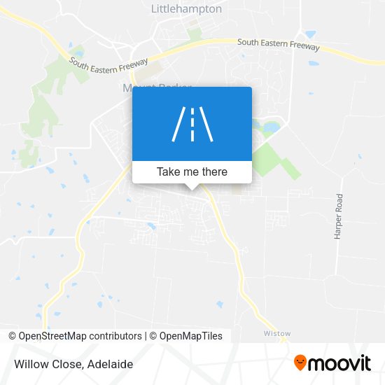 Willow Close map